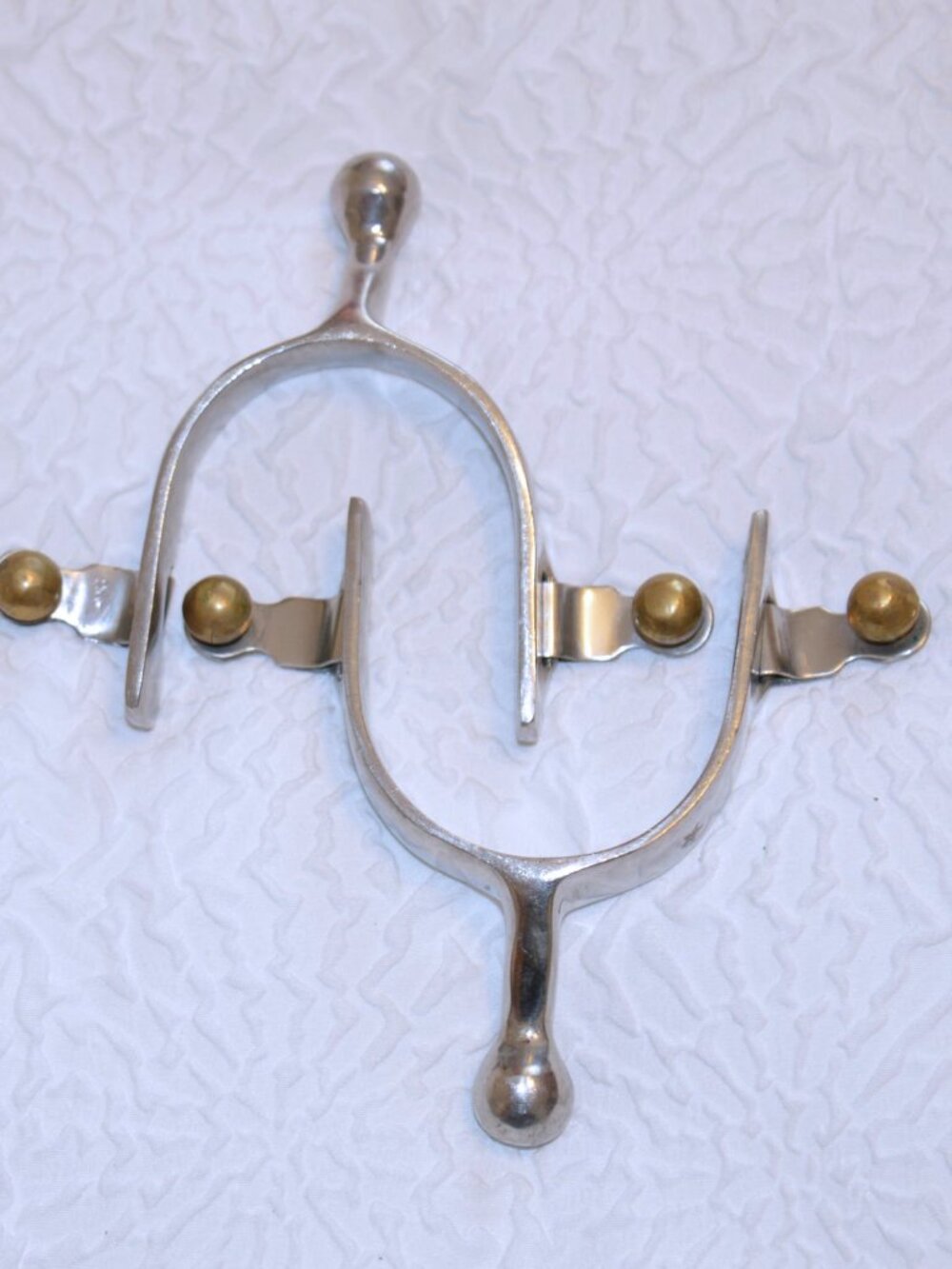 Womans Stainless Steel humane Spur with Knob End